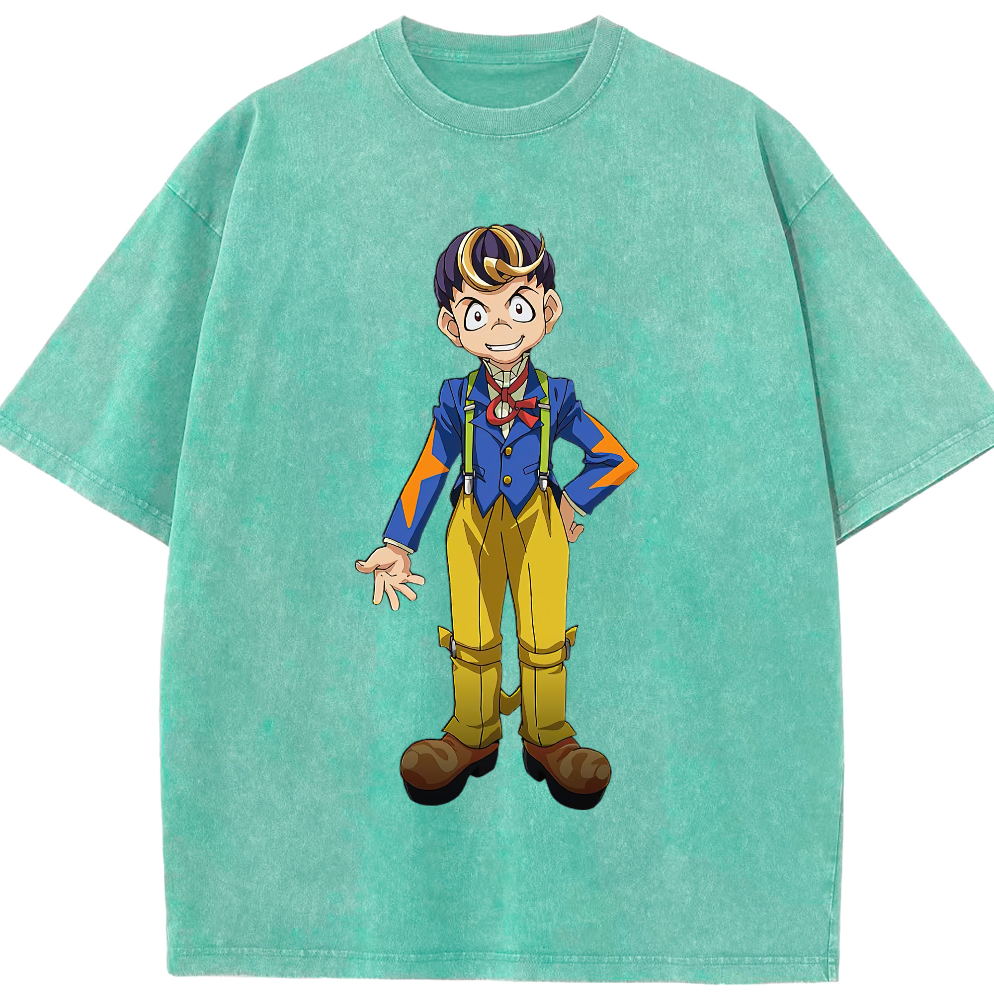 （画像用） 遊☆戯☆王 Yu-Gi-Oh! 綿100% ヴィンテージ風 半袖Tシャツ（フロントプリント）